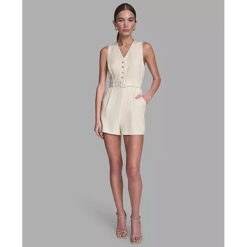 NWT BCBG Women's Iconic Stretch Sleeveless Romper 2 $149 - Picture 16 of 16